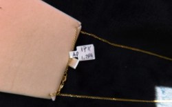 gold charm chain 3 view